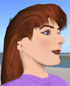 Kim's 2L Avatar face right side close-up